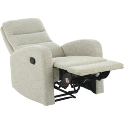 Rackhams Rena Armchair Manual Recliner (Natural Fabric) - Natural - Modern Living - Recliner - thumbnail 4