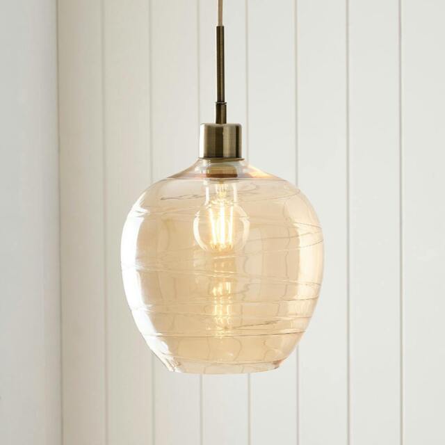 Rackhams Zula 1-Light Champagne Pendant - image 1