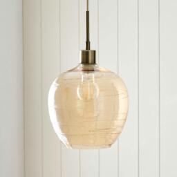Rackhams Zula 1-Light Champagne Pendant - thumbnail 3