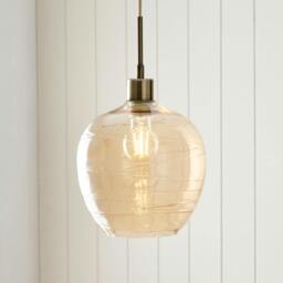 Rackhams Zula 1-Light Champagne Pendant - thumbnail 1