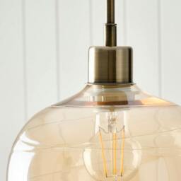 Rackhams Zula 1-Light Champagne Pendant - thumbnail 4