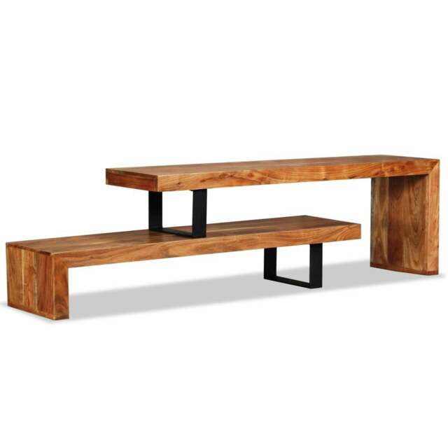 Rackhams TV Stand Solid Acacia Wood