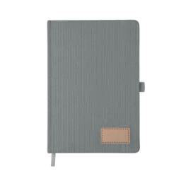 Rackhams Cordi note Hard Cover RPET A5 Notebook - Grey - One Size - Grey