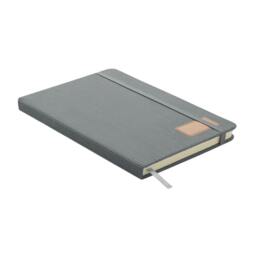 Rackhams Cordi note Hard Cover RPET A5 Notebook - Grey - One Size - Grey - thumbnail 4