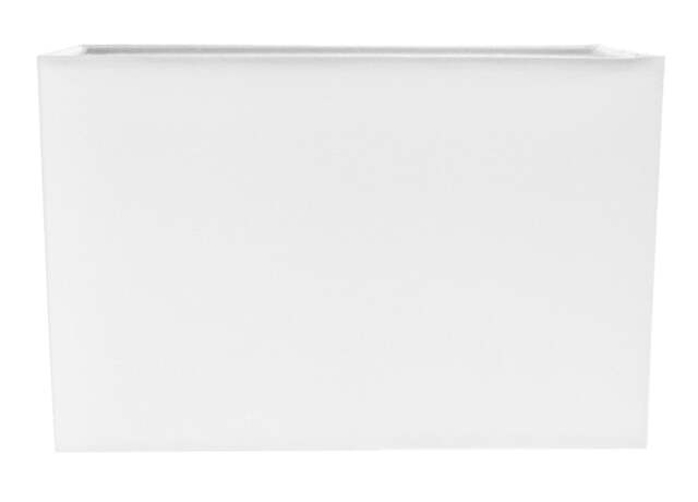 Rackhams Contemporary and Stylish White Linen Fabric Rectangular Lamp Shade - image 1