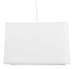 Rackhams Contemporary and Stylish White Linen Fabric Rectangular Lamp Shade - thumbnail 6