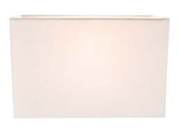 Rackhams Contemporary and Stylish White Linen Fabric Rectangular Lamp Shade - thumbnail 2