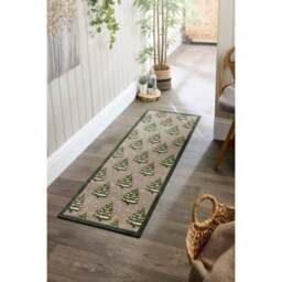Rackhams Washable Winter Mat and Runner Plant Design - 50X75 cm - thumbnail 6