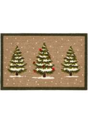 Rackhams Washable Winter Mat and Runner Plant Design - 50X75 cm - thumbnail 1