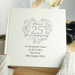 Rackhams Personalised 25th Silver Wedding Anniversary Photo Album - thumbnail 2