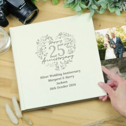 Rackhams Personalised 25th Silver Wedding Anniversary Photo Album - thumbnail 4