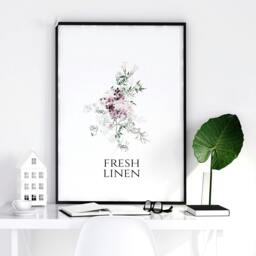 Rackhams Decorative Laundry Room Accessories - Set of 3 wall art prints - 16 x 22 inches / 40.65 cm x 56 cm - Polyester Canvas 260 gsm - Canvas wrapped - thumbnail 6