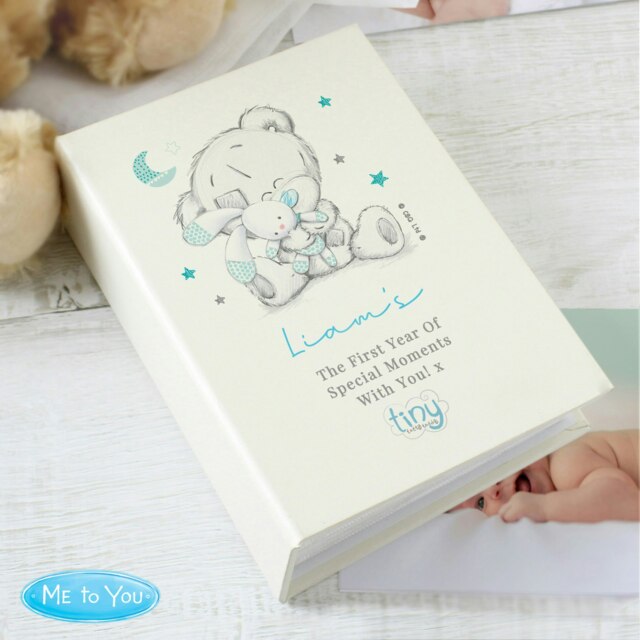 Rackhams Personalised Tiny Tatty Teddy Blue 6x4 Photo Album with Sleeves - image 1