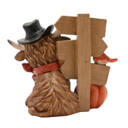 Rackhams Welcome to my Patch Highland Cow Ornament - thumbnail 5