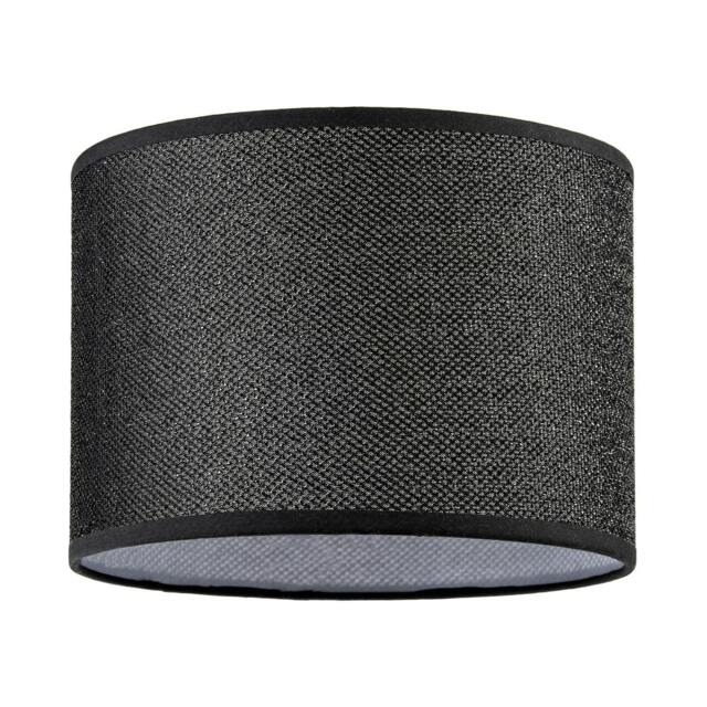 Rackhams Modern and Designer Mini Diamond Black Glitter Fabric Lamp Shade - image 1