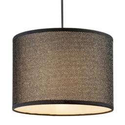 Rackhams Modern and Designer Mini Diamond Black Glitter Fabric Lamp Shade - thumbnail 2
