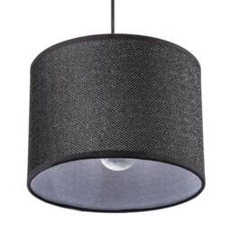 Rackhams Modern and Designer Mini Diamond Black Glitter Fabric Lamp Shade - thumbnail 4