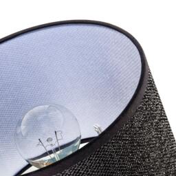 Rackhams Modern and Designer Mini Diamond Black Glitter Fabric Lamp Shade - thumbnail 5