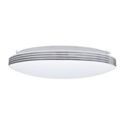 Rackhams Ceiling Lamp Siena 25W LED 350 mm Stylish White And Chrome Circular Design Dimmable Including Remote Control - thumbnail 3