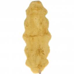 Rackhams Double Australian Sheepskin Rug - Double - Sheepskin - Oak - thumbnail 6