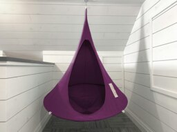 Rackhams Bebo Hanging Chair - Mulberry - thumbnail 2