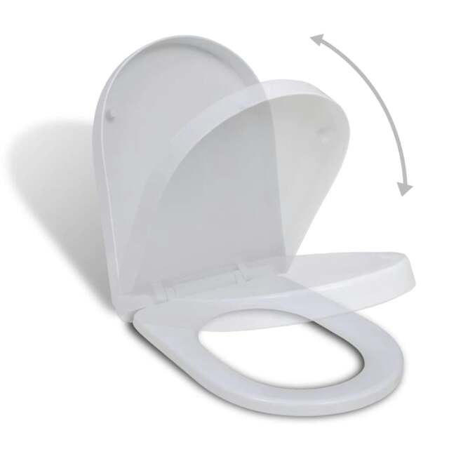 Rackhams White Soft-close Toilet Seat Square