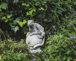 Rackhams Solid Stone Cast 'Dragon on Ball' Garden Ornament - thumbnail 5