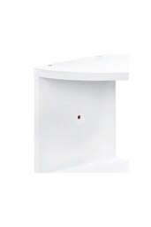 Rackhams 3 Tier Audrienne Corner Bookcase - White - thumbnail 4