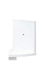 Rackhams 3 Tier Audrienne Corner Bookcase - White - thumbnail 5