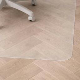 Rackhams PVC Chair Mat for Hard Floors – Clear Rectangular Office Floor Protector - Multiple Sizes - 116 x 150cm - thumbnail 6