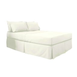 Rackhams 200 Thread Count Egyptian Blend Platform Valance - Ivory - Double - Ivory - 100% Cotton - thumbnail 2