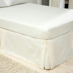 Rackhams 200 Thread Count Egyptian Blend Platform Valance - Ivory - Double - Ivory - 100% Cotton - thumbnail 3