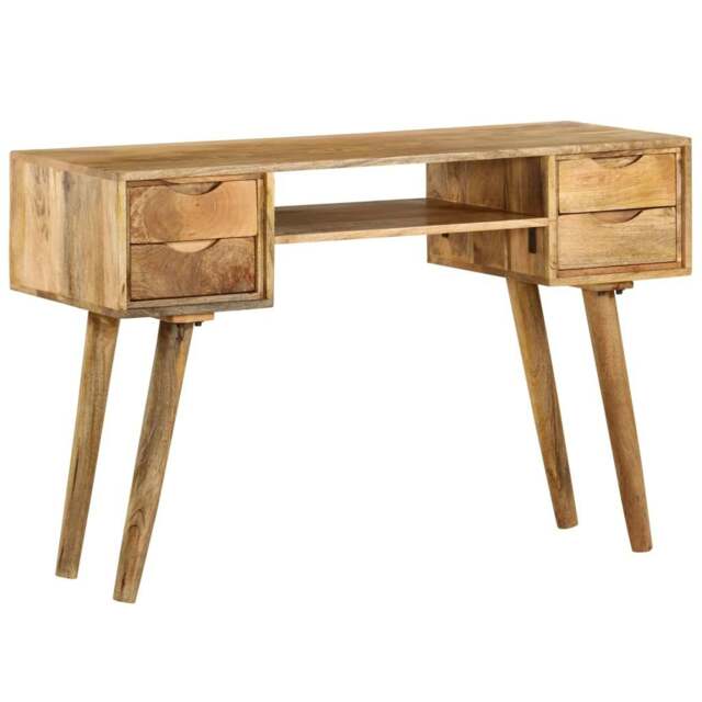 Rackhams Writing Desk Solid Mango Wood 115x47x76 cm