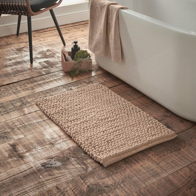Rackhams Aspen Bobble Bath Mat - Natural - Bath Mat 50 x 80 cm - image 1