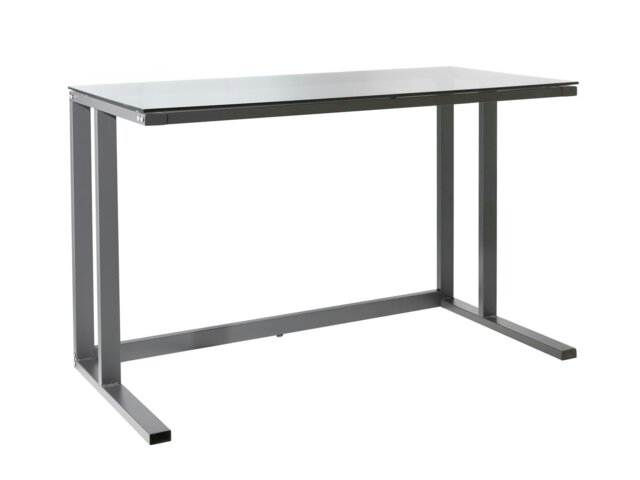Rackhams Air Desk with Top-plate in Smoked Glass - image 1