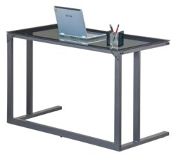 Rackhams Air Desk with Top-plate in Smoked Glass - thumbnail 2
