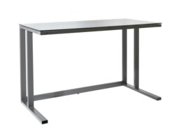 Rackhams Air Desk with Top-plate in Smoked Glass - thumbnail 1