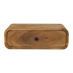 Rackhams Avora Wall-Mounted Oak-ish 1 Drawer Nightstand - thumbnail 1