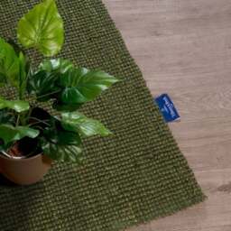 Rackhams Jute Rug Rosalie Natural Green - 120X170 cm - thumbnail 5
