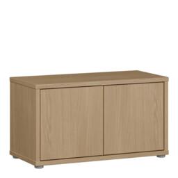 Rackhams Alice Springs Bench with 2 Doors Push-to-Open in Elegancia Oak - W 74.5 X  H 41.5 X  D 34.9cm - 1 - Manufactured Wood - thumbnail 2