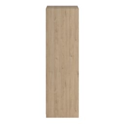 Rackhams Line Wardrobe with 2 Sliding Doors 1 Sliding Door with Mirror in Jackson Hickory Oak - Brown - Malemine - 1 - thumbnail 4