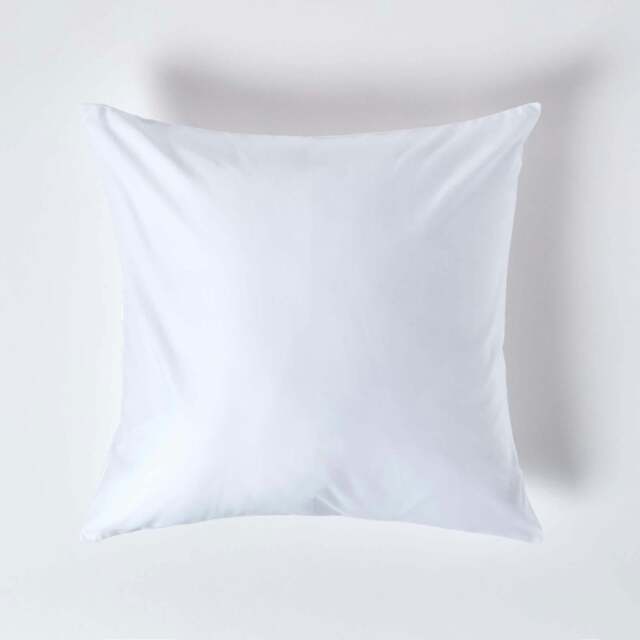 Rackhams Premium 1000 TC Egyptian Cotton Sateen Weave Pillowcase, European Size - White - 60 x 60 cm - image 1