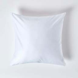 Rackhams Premium 1000 TC Egyptian Cotton Sateen Weave Pillowcase, European Size - White - 60 x 60 cm - thumbnail 1