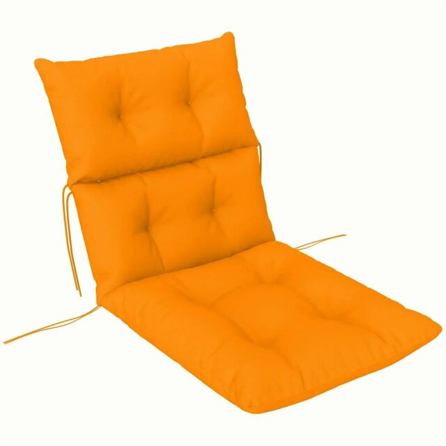 Rackhams 115 x 56cm Rocking Chair Padded Seat Cushion - Orange