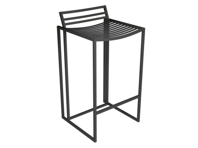 Rackhams Federico Bar Stools - Black Matt Powder - image 1