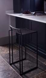Rackhams Federico Bar Stools - Black Matt Powder - thumbnail 4
