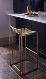 Rackhams Federico Bar Stools - Black Matt Powder - thumbnail 2