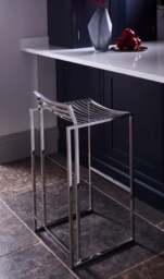 Rackhams Federico Bar Stools - Black Matt Powder - thumbnail 3