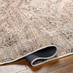 Rackhams Amelie-Washable Light Brown Traditional Vintage Boho Rug - 160 x 220 cm - thumbnail 4