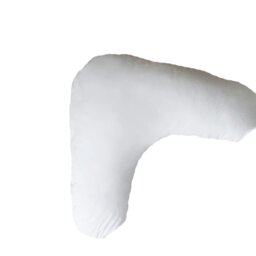 Rackhams V Shape Micro Down Hotel Suite Luxury Filled Cushion - White - 38cm x 81cm - White - 100% Mixed - thumbnail 3